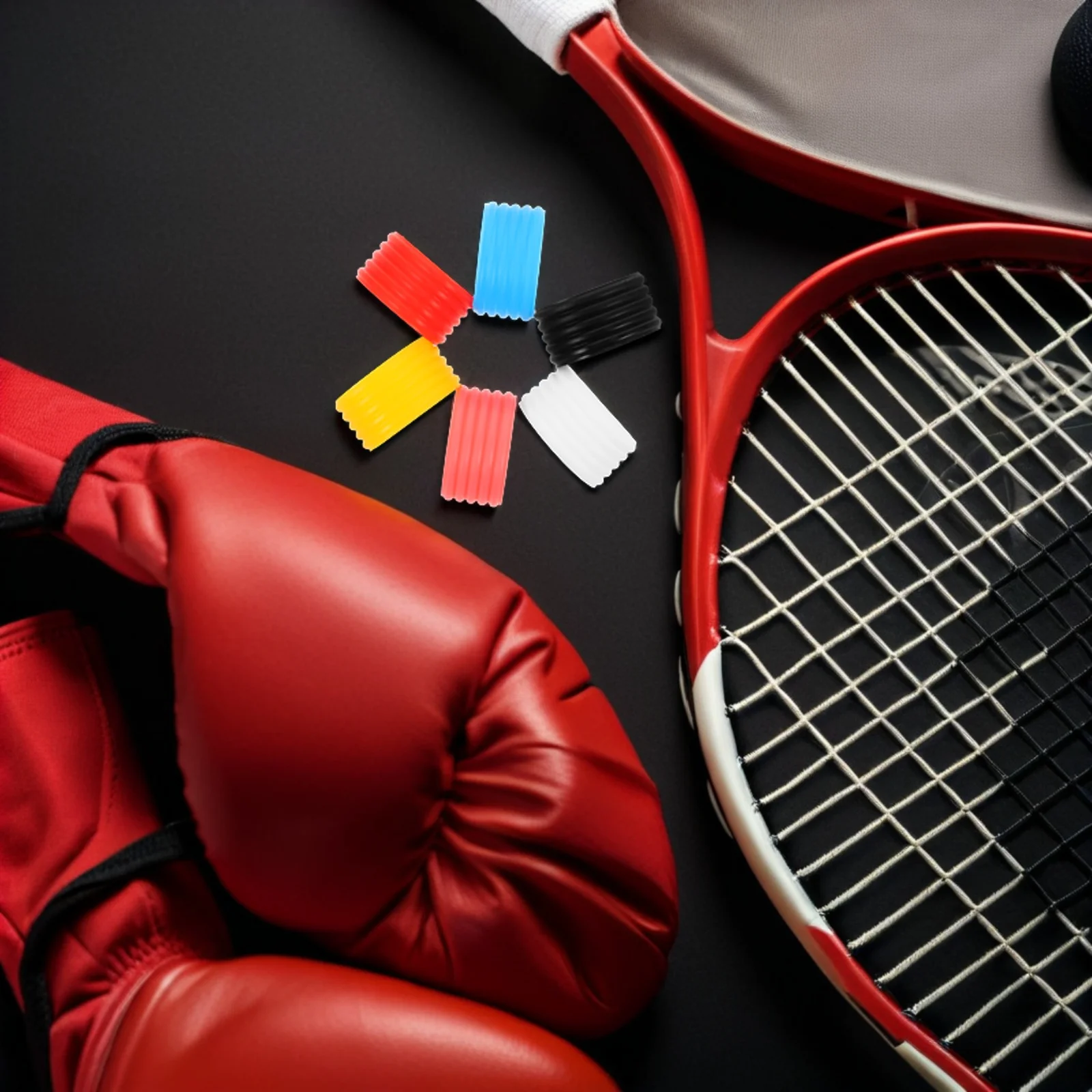 12 Uds. Cubierta de agarre de raqueta de tenis de silicona banda absorbente antideslizante reemplazo transpirable para raquetas de Golf de béisbol Pickleball