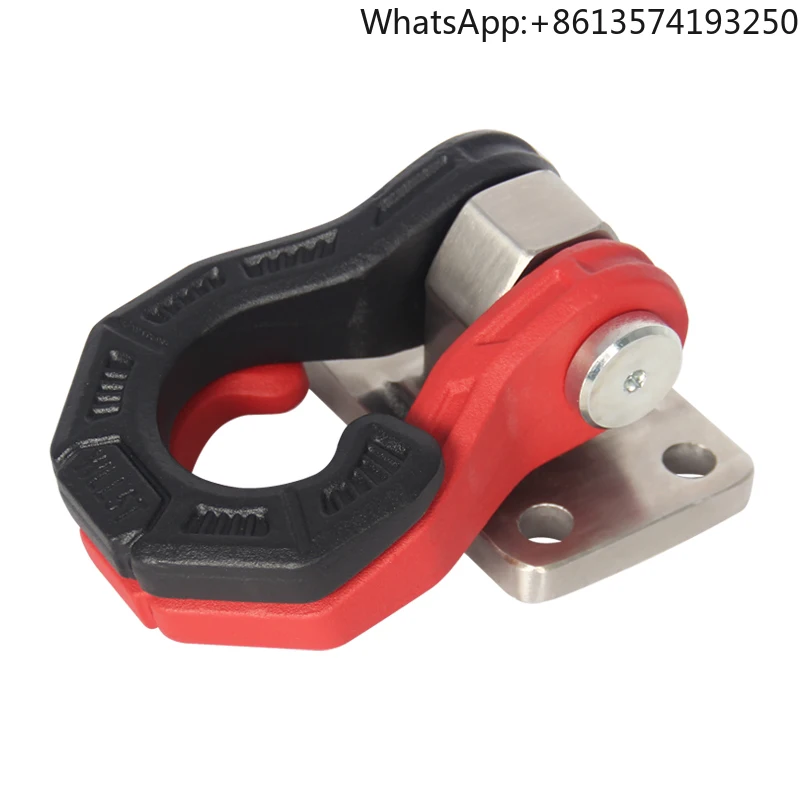 

Front rear Tow Hook D Ring Shackle 85*45mm base Kit Heavy Duty Steel Trailer hitch Off road modification accessories