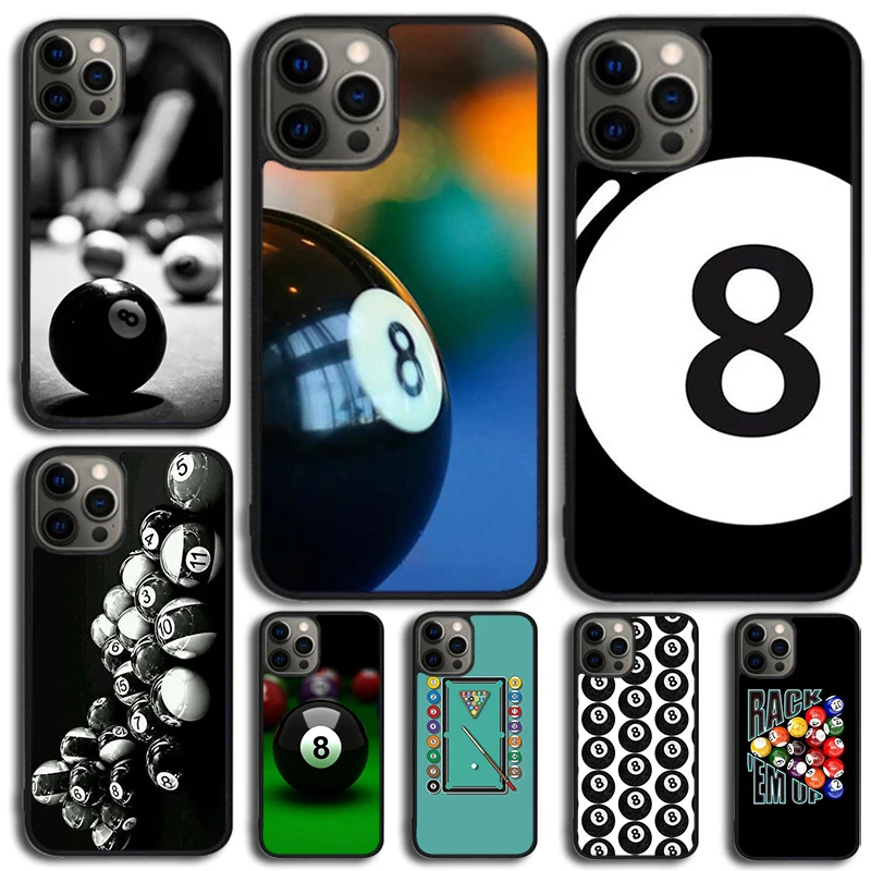البلياردو السنوكر 8 الكرة قضية الهاتف آيفون 17 الهواء 16 15 14 13 12 11 برو ماكس زائد غطاء مقاوم للصدمات