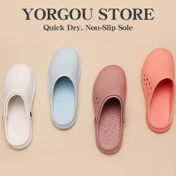 New Medicos Shoes Light Weight Scrub Clogs Non-slip Hospital Nurse Shoes Step-in Garden Water Yard Clogs Women Outdoor Slippers