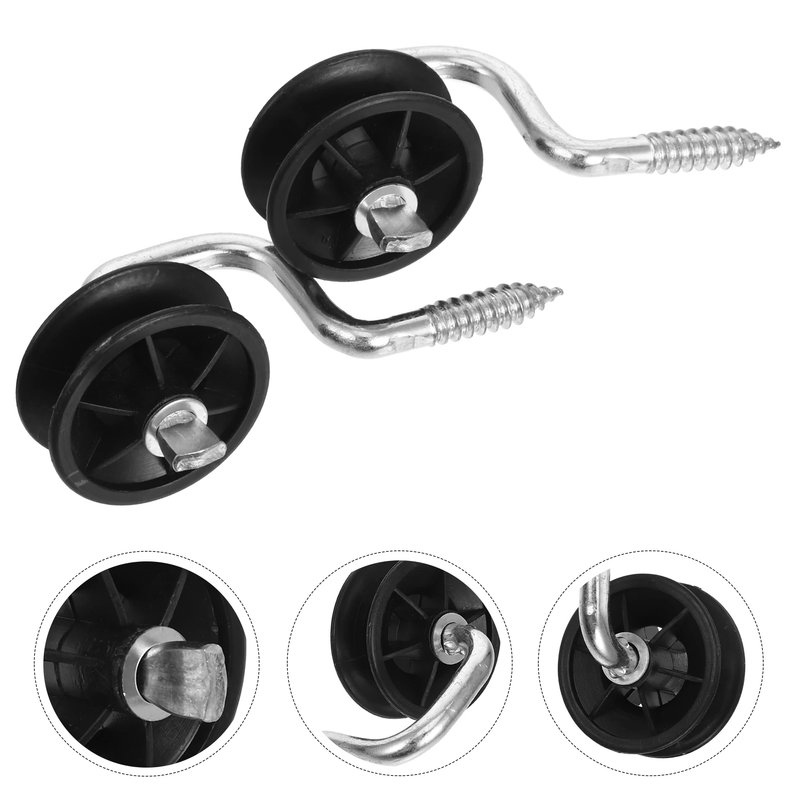 

2pcs Insulator Accessories Electric Fence Socket Farm Wood Post Corner Gate Anchor Durable Galvanized Steel Polypropylene