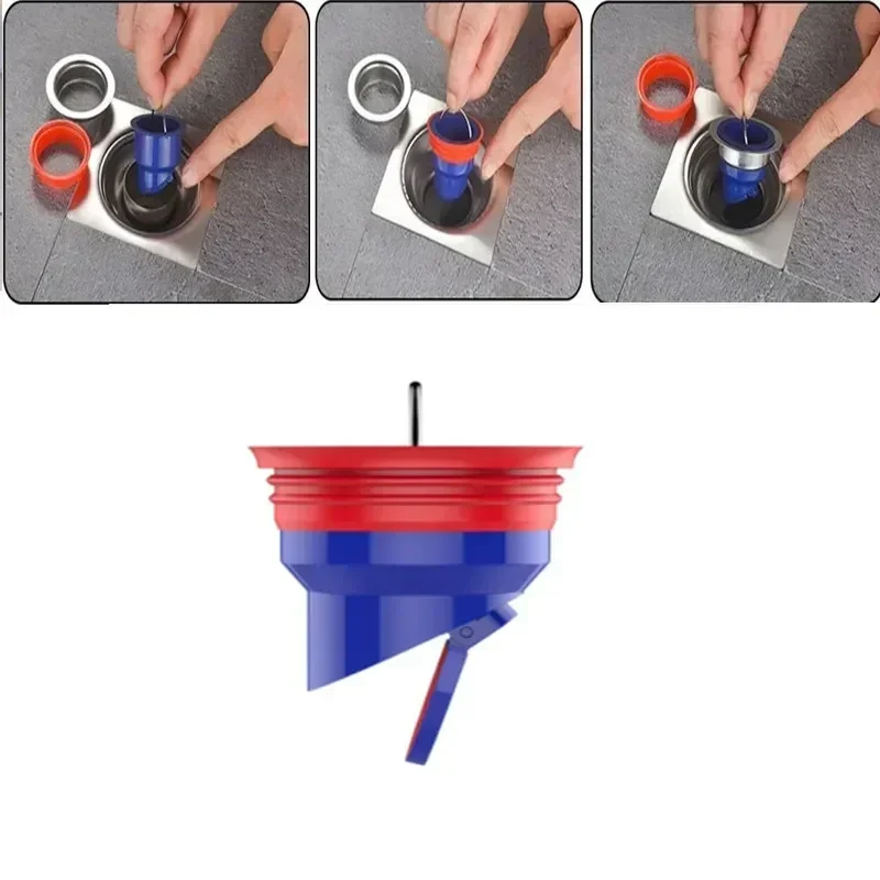 Bodensieb, Stecker, Falle, Siphon, Waschbecken, Küche, Badezimmer, Wasserablauf, Filter, Anti-Geruch, Schädlingsprävention, Deodorant, große Verschiebung
