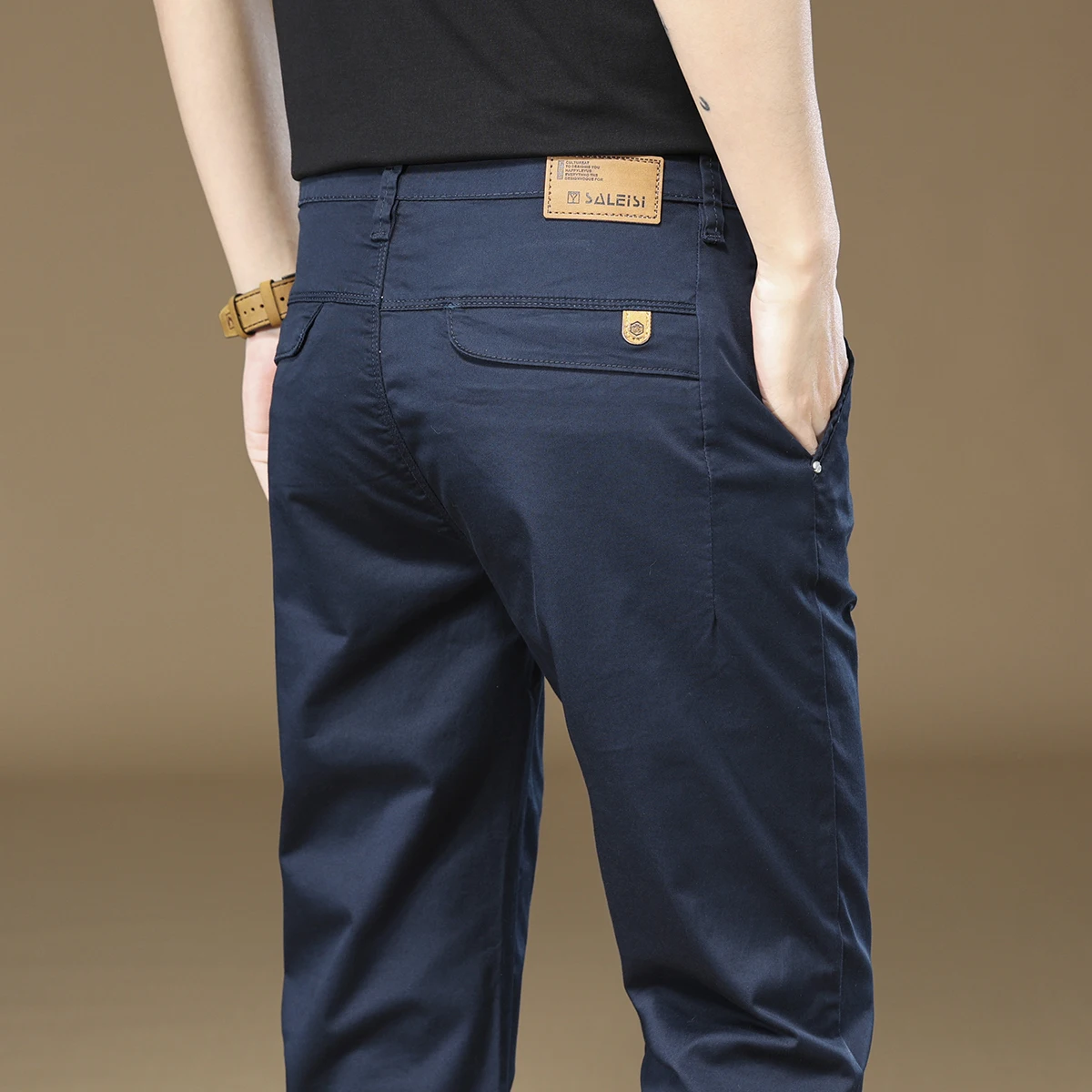 

97%Cotton Solid Color Men's Causal Pants Soft Fabric Comfortable Breathable Korean Popular Clothing Jogger Cargo Trousers Male