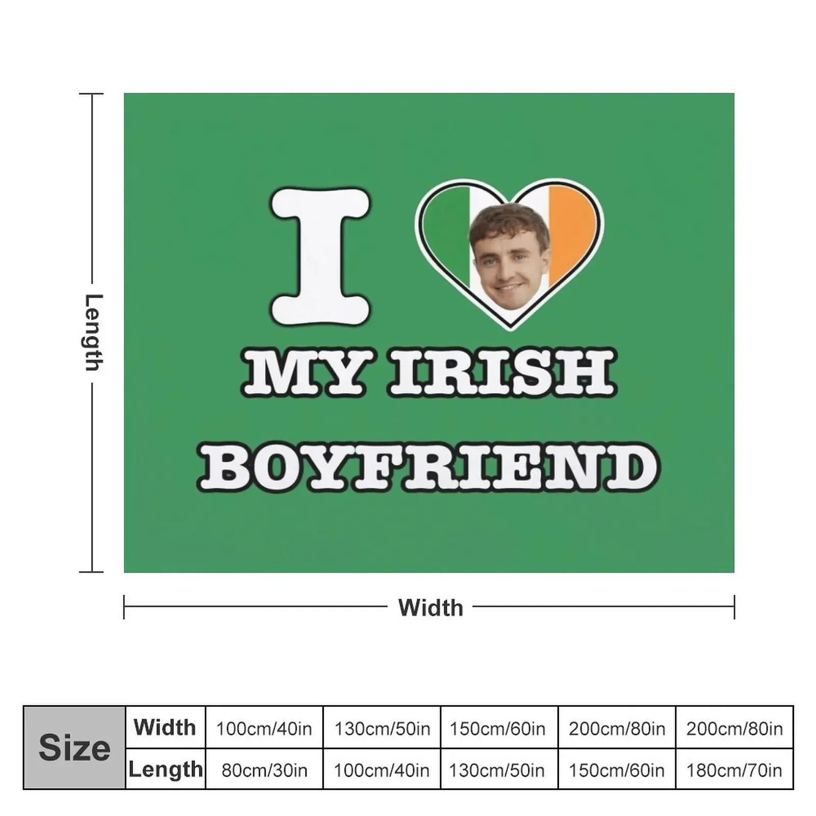 Paul Mescal Irish Boyfriend Throw Blanket Sofas Large Decorative Throw Blankets