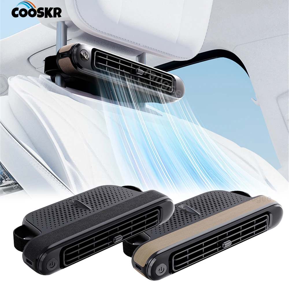 

Portable Vehicle Fan Car Seat Cooling Fan USB Powerful 3 Wind Speeds Car Seat Backseat Fans for All Cars Vehicle Mini Turbo Fan