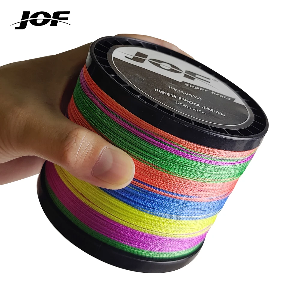 JOF Carp Fishing Line 8 Strands 1000M 500M/300M Braided Multifilament PE Cord Janpan Material 20-100LB