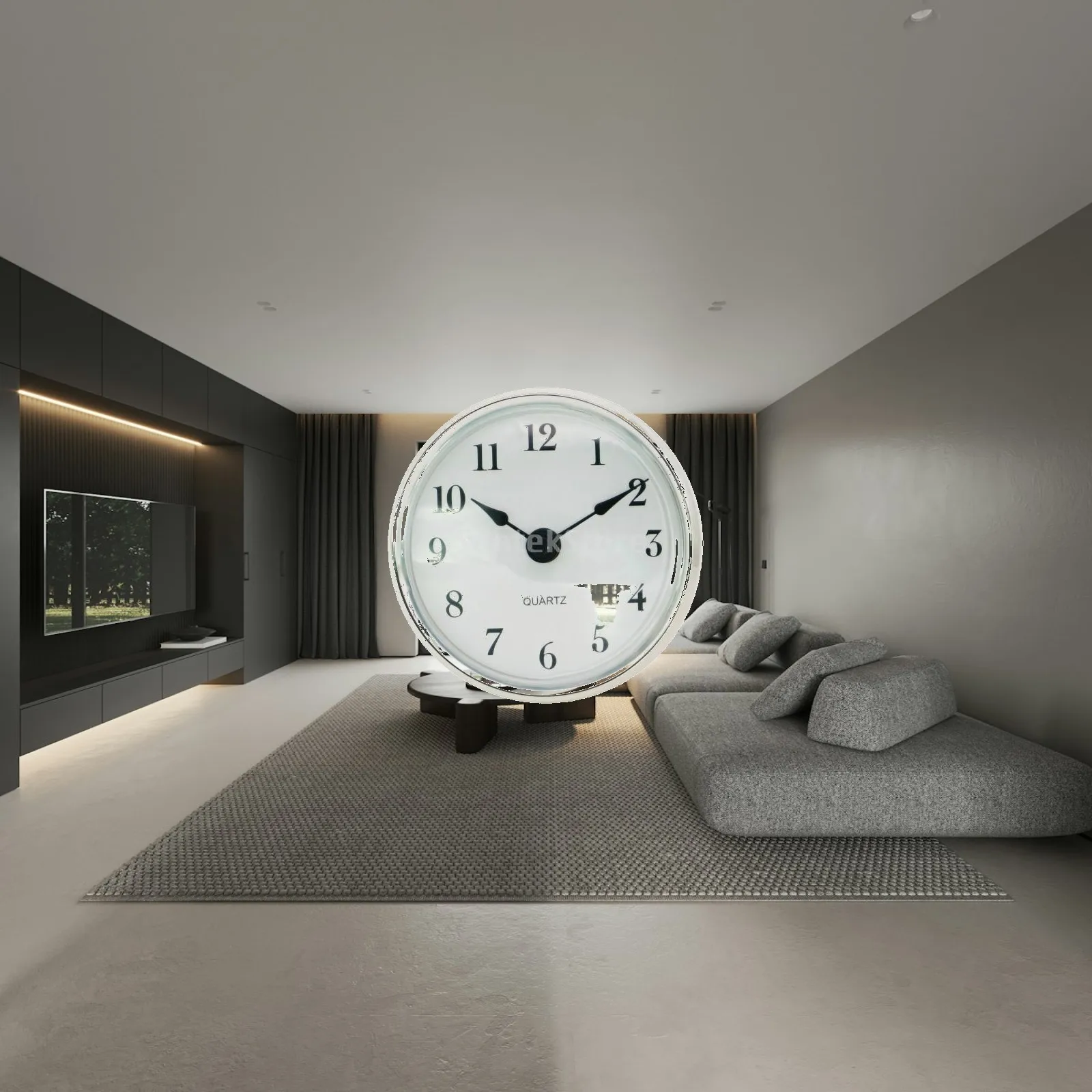 Round Quartz Clock Movement Insert 80mm Front 76mm Rear for Custom Clock Building and Old Clock Restoration