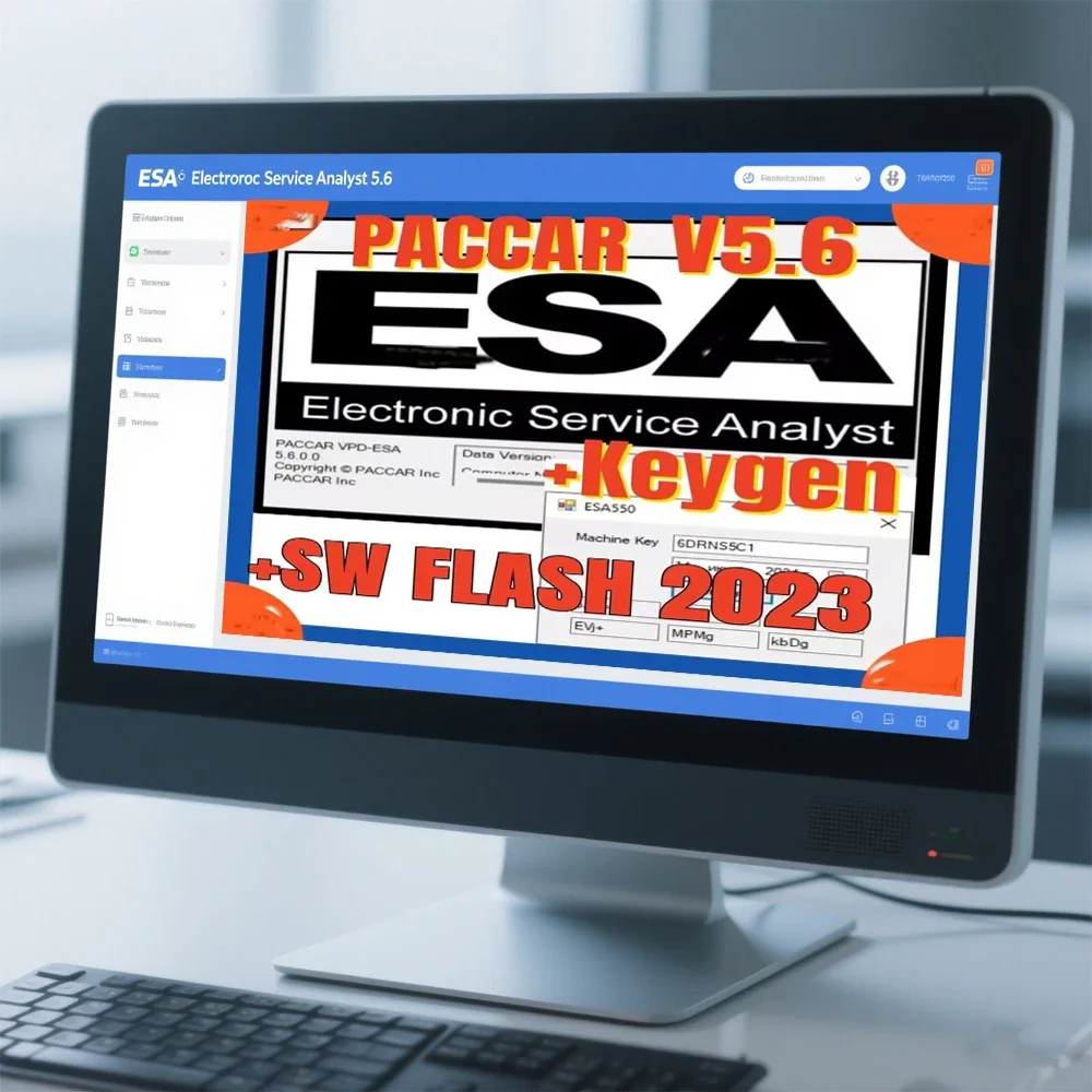 2023 ESA Electronic Service Analyst 5.6 for Paccar with SW Flash File Keygen - Free Unlocking & Assistance Included