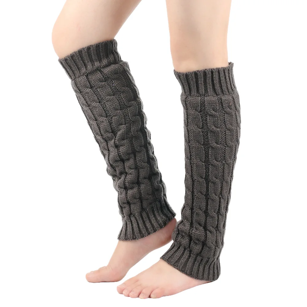 New Trend Plus Fluff Thread Leg Cover Hot-selling Solid Color Simple and Versatile Warm Twist Leg Cover Suitable for Daily Use