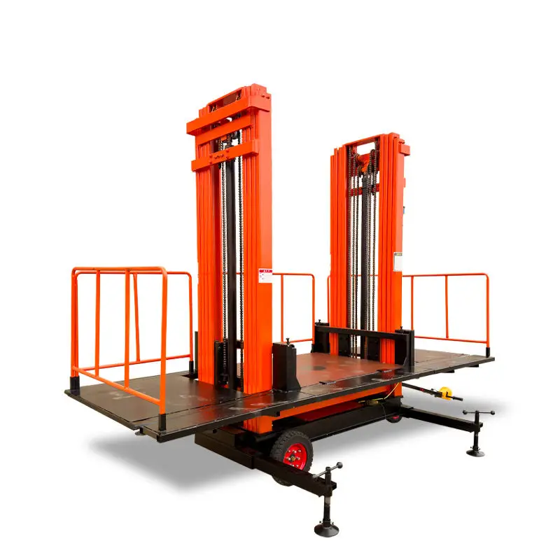 Mobile Wall Lifting Platform Construction Plastering Electric Hydraulic Climbing Ladder Wireless Control Brick Elevator