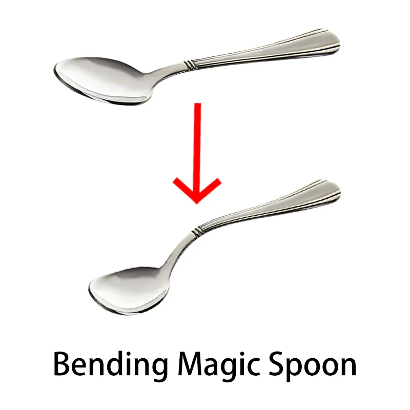 Bending Spoon Magic Tricks Funny Magic Toy Close Up Magic Show Joke Toy for Children Beginner