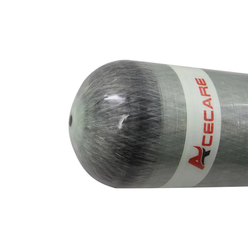 Acecare – bouteille de gaz en Fiber de carbone 9L CE, 300 bars, 4500psi, pour la plongée et la sécurité au feu