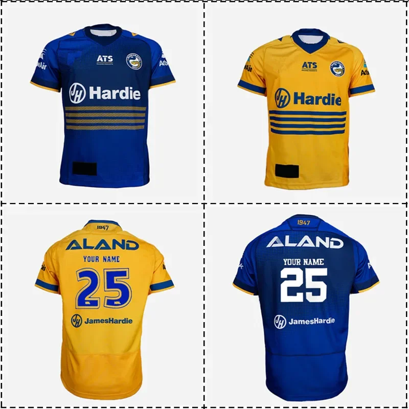 2025 Parramatta Eels Home / Away Rugby Jersey - Mens Size:S-5XL（Print Name Number）Top Quality