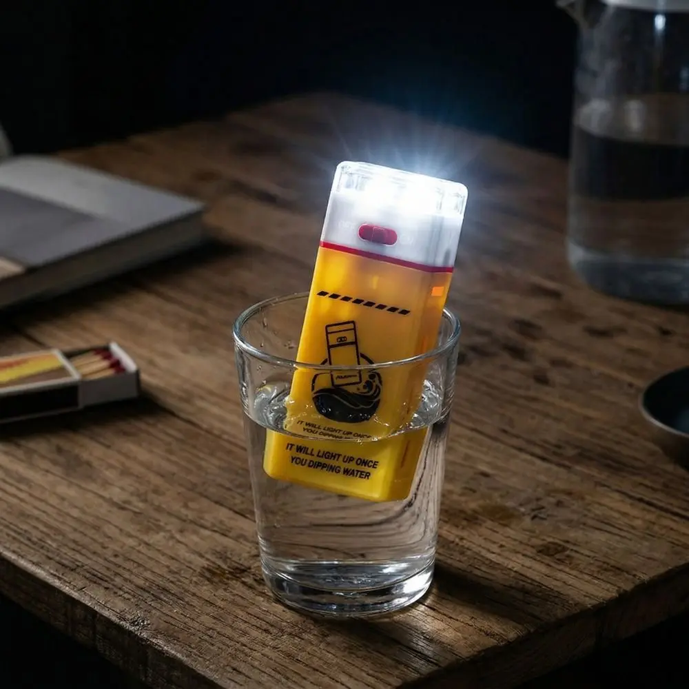 LED Light Emergency Saline Water Lamp Small Size Water-Resistant Outdoor Emergency Lamp Maintenance-Free No Charging Required