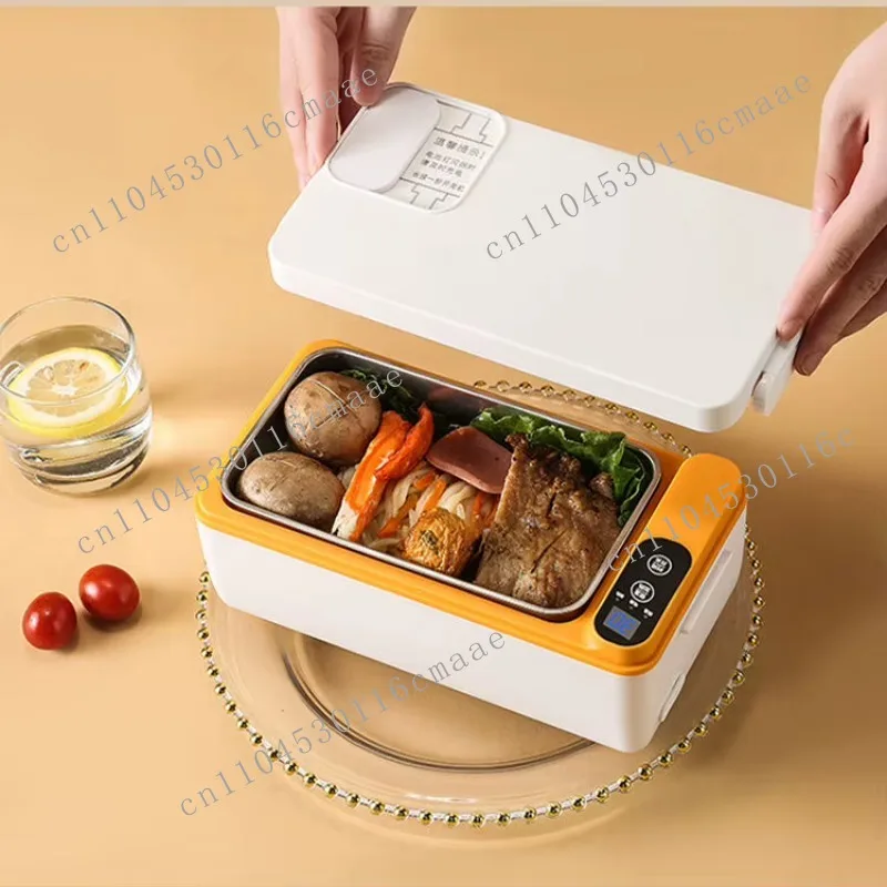 Portable Outdoor Wireless Battery/USB Electric Heating Lunch Box Rechargeable Insulated Eco-friendly Food Warmer 1L Capacity