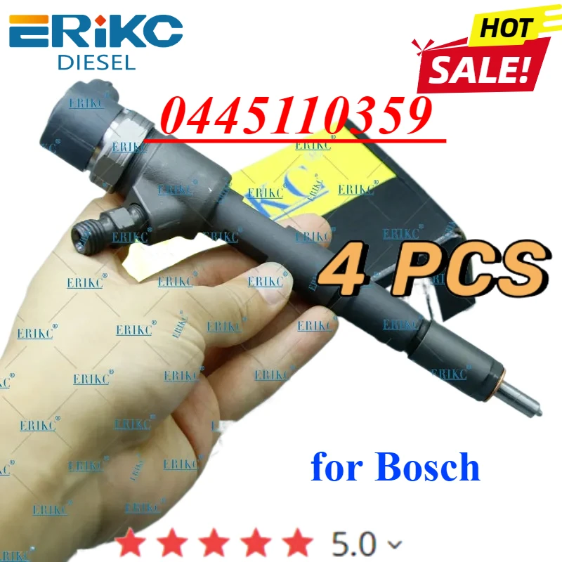 4PC 0445110359 Fuel Pump Injector 0 445 110 359 Diesel Engien Nozzle For Bosch Injection