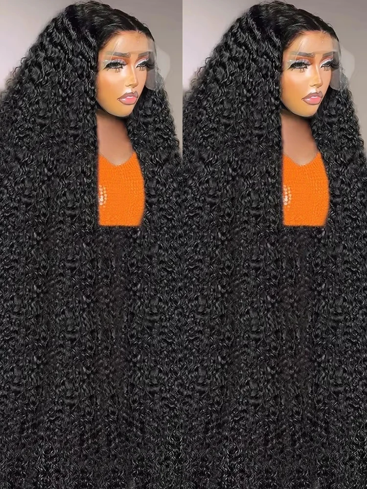 

40 46Inch Water Wave Curly Lace Frontal Wigs 13x4 13x6 HD Deep Wave Lace Frontal Wig 7x5 Glueless Human Hair Wigs For Women 250%