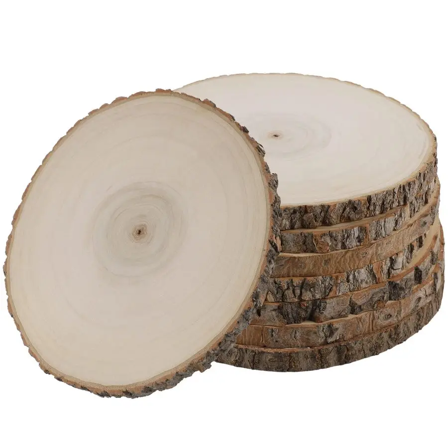 

Pcs Large Unfinished Wood Slices, 89 Inches Wood Slabs for Centerpieces Natural Wooden Circle, DIY Wood Centerpieces for Tables