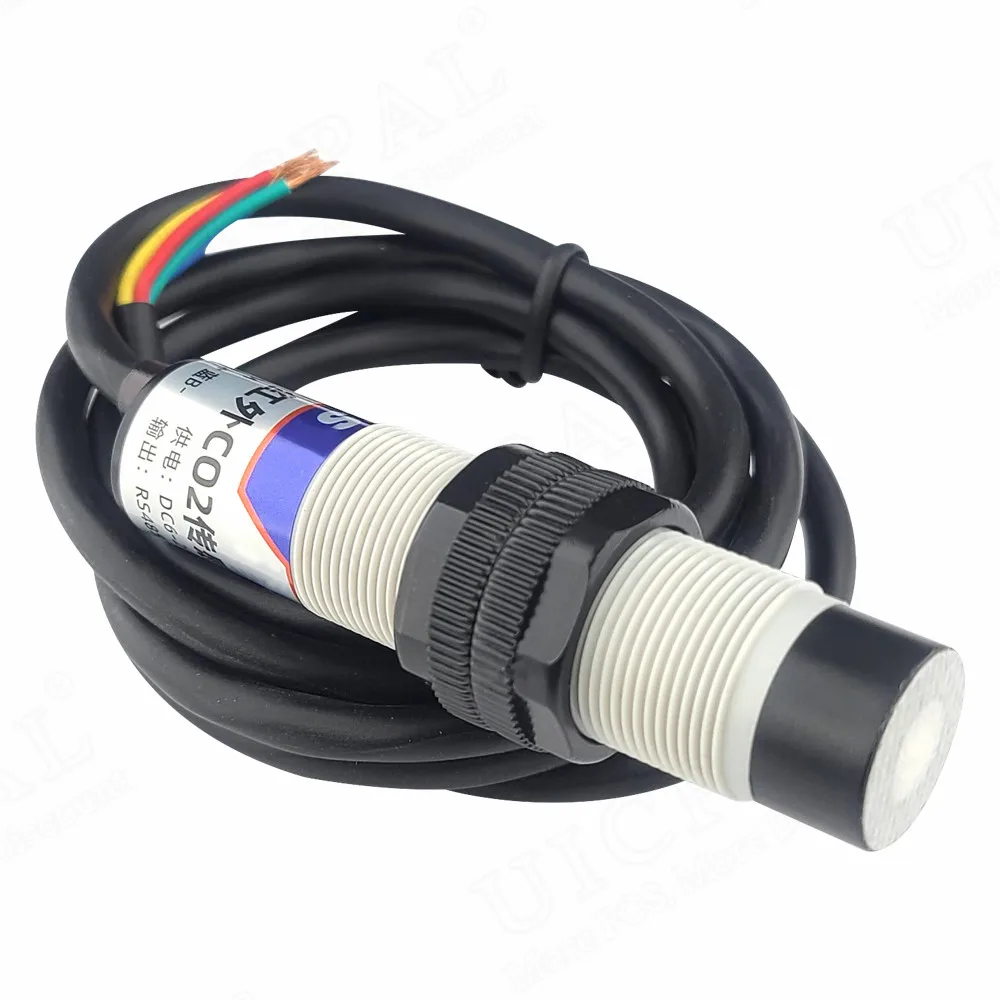 

Pipeline Type Carbon Dioxide Sensor CO2 Transmitter 1M Infrared Detector Waterproof Probe 400~5000ppm RS485 or Analog Output