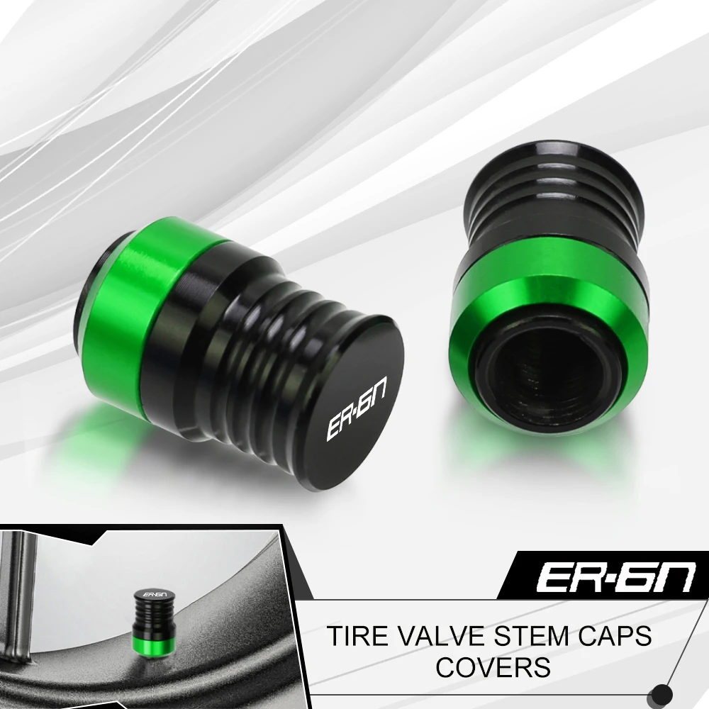 FOR KAWASAKI ER-6N ER6N 2005-2017 2016 2015 2014 Motorcycle CNC Wheel Tire Valve Stem Caps Airtight Cover Universal Accessorie