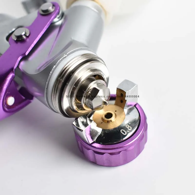 HVLP-PISTOLA DE PULVERIZACIÓN Manual, minipistola de pulverización de pintura, 0,8mm, 250cc, con accesorios de aerógrafo, para coches