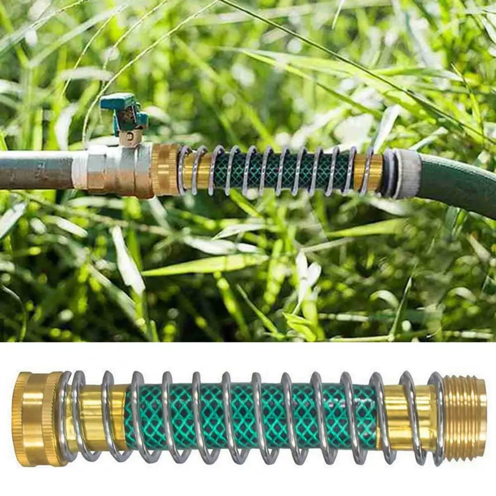 

Flexible Garden Hose Extender With Coil Spring Prevents Kinks And Water Leakage Tension Spring Garden Hose Connector