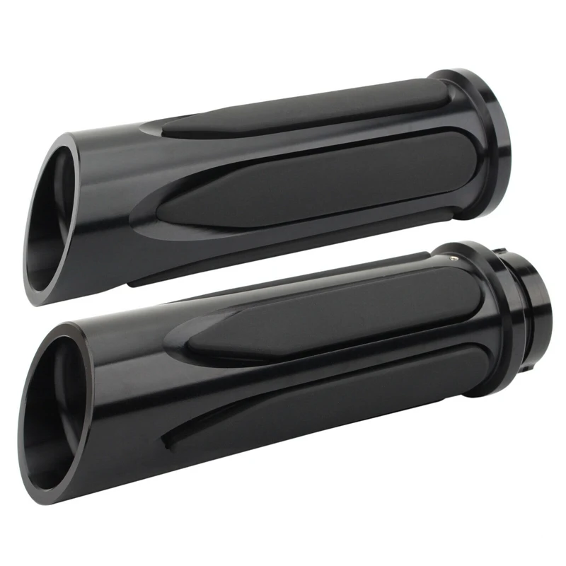 Black CNC 1Inch Handlebar Hand Grips For  Forty Eight Electra Glide Night Train V-Rod Motorcycle Handle Cover