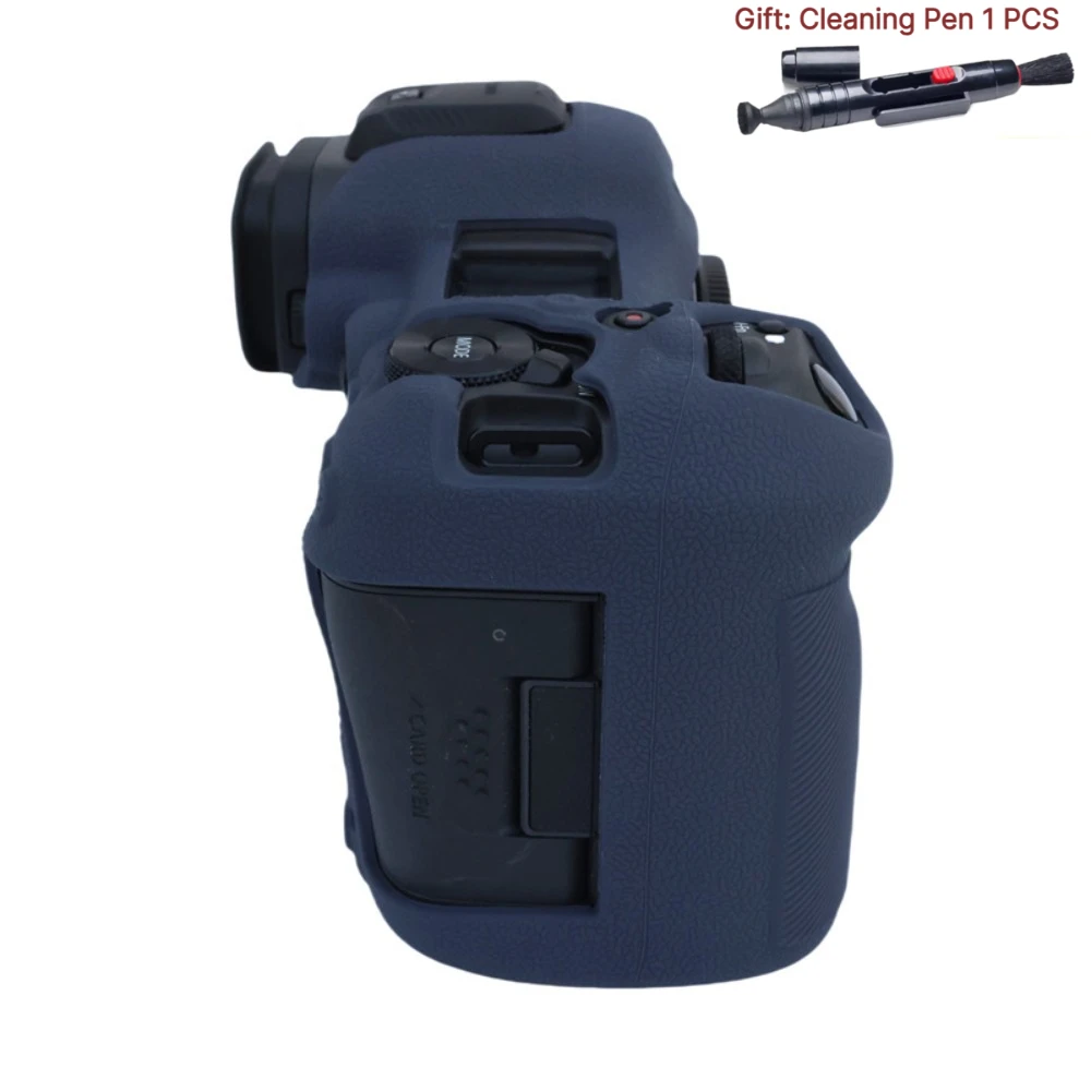 For Canon EOS R5II Micro single camera silicone protective case r52 camera bag, soft rubber soft case bag+1PCS Free Cleaning Pen