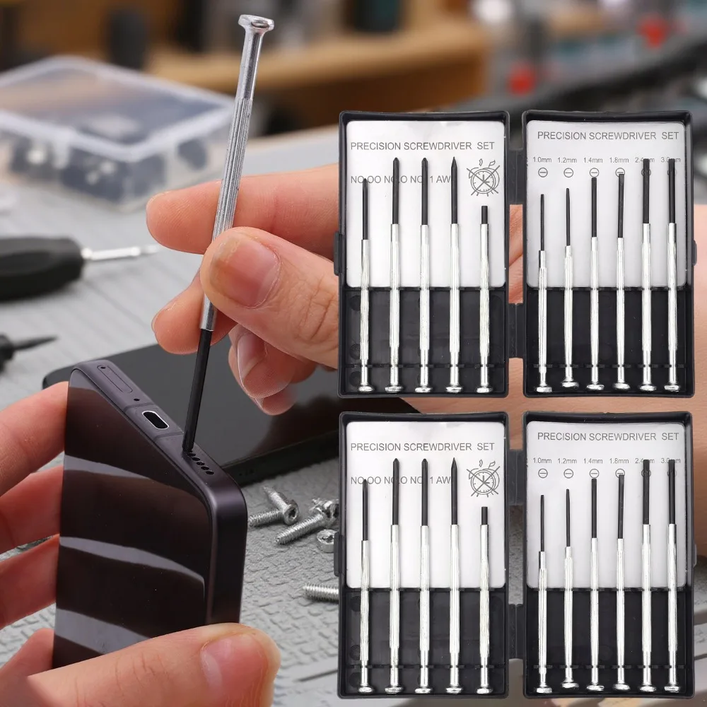 Alloy Steel Micro Screwdriver Set Clock Watch Glasses Disassembly Equipment Mini Watchmakers Tools Portable Repair Screwdriver