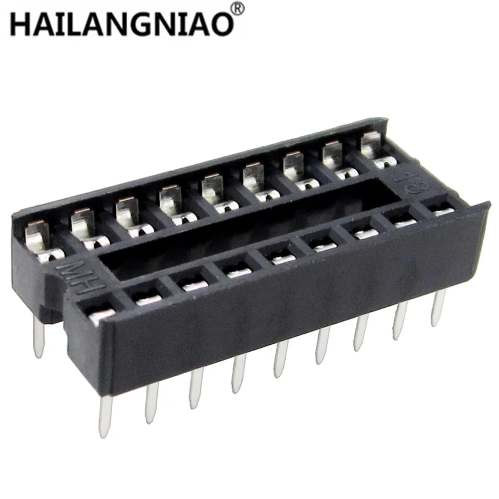 10pcs 18 Pin DIP SIP IC Sockets Adaptor Solder Type new in stock