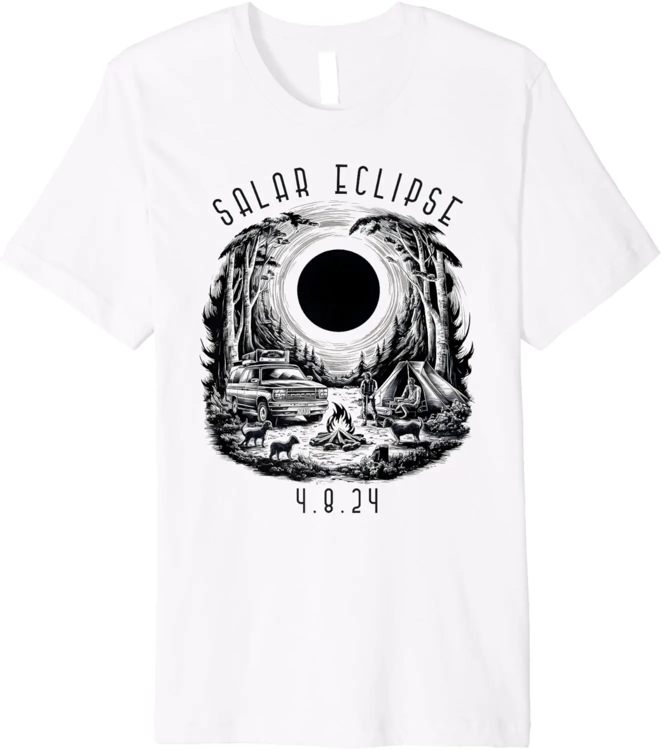 

Trip Camper! Total Solar Eclipse 2024 Totality 04.08.24 Premium T-Shirt