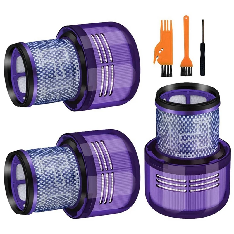 

2 Set Replacement Filters For Dyson V11 V15 SV14 Vacuum Cleaner Accessories Washable Filter+Cleaning Brush