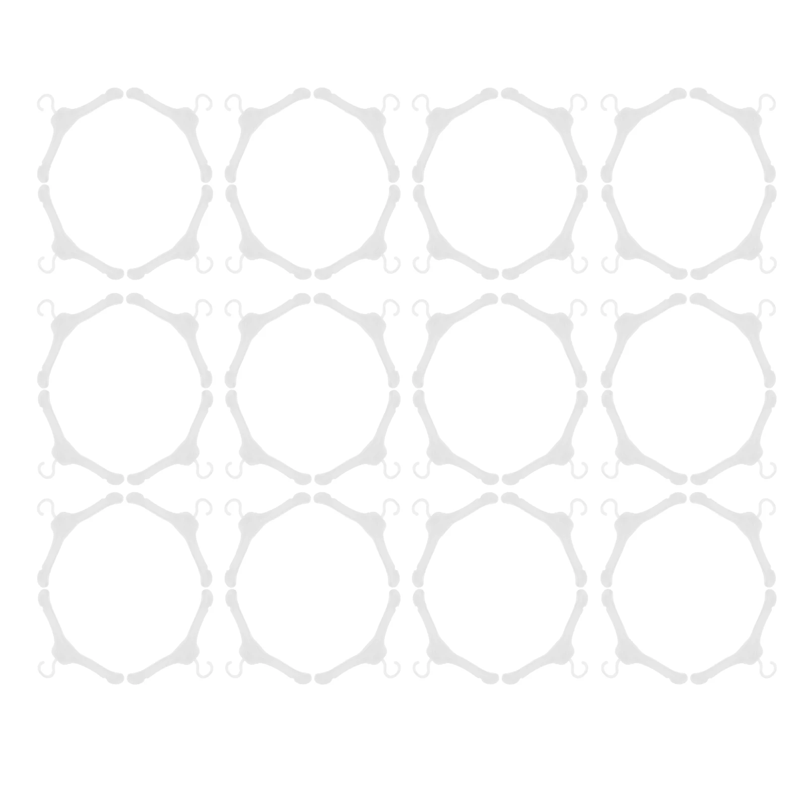 

50pcs Miniature Clothes Hangers Plastic Dollhouse Accessories Smooth Edge Design Toy Closet Storage Solutions Portable
