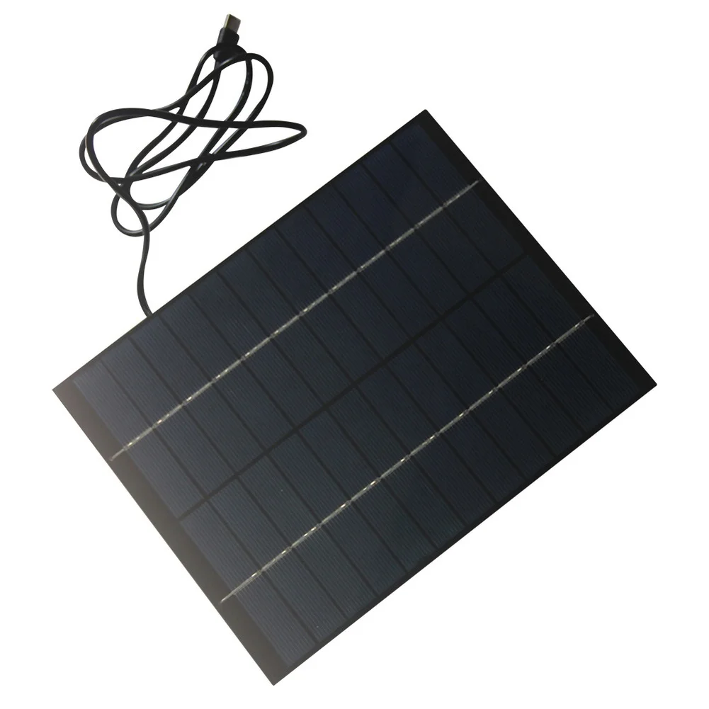 12V Solar Charging Panel 6W Output Interface Compatible with For Camera Modules Fan Units and Curtain Actuators