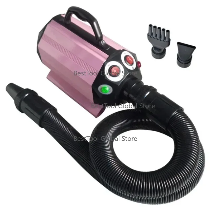 

Dou-ble Motor Pet Grooming D-ryer Stepless High Speed A-djus Heat Dog C-at Blower