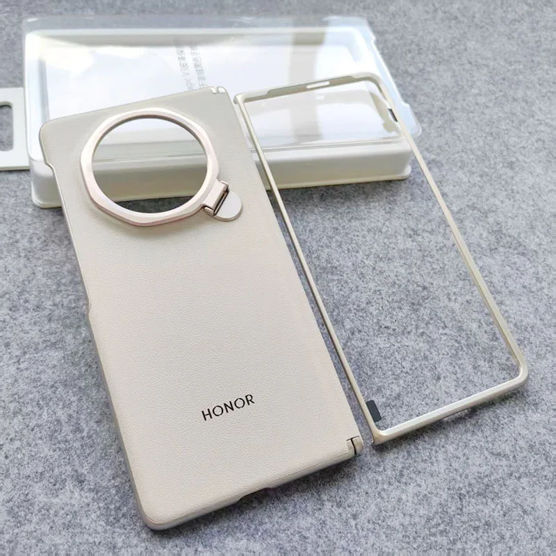 Housse de support d'affaires de luxe pour Honor Magic V3 5G, étui en cuir de qualité supérieure pour Magic V3, coque mince antichoc avec béquille