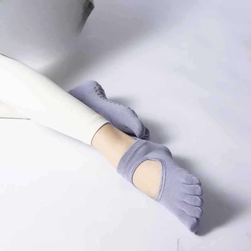 

Нескользящие профессиональные летние тонкие носки для йоги с открытым носком, выше колена, до середины икры, с пятью пальцами, для детей и женщин, для занятий спортом в помещении