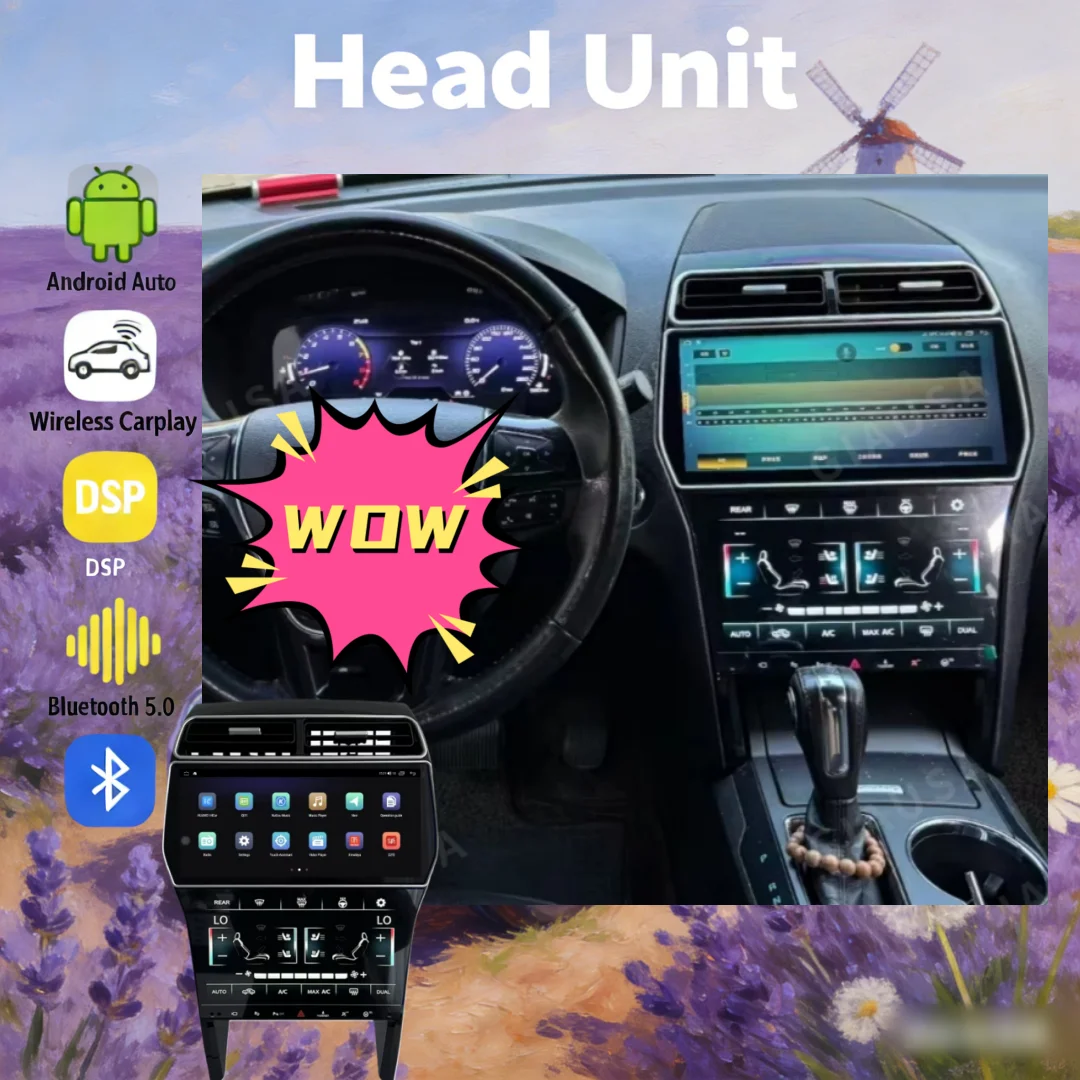 

12.3-дюймовый мультимедийный видеоплеер для Ford Explorer 2011-2019 с GPS-навигацией, радио, Android 14, 8-ядерным процессором, CarPlay, 4G и экраном AC