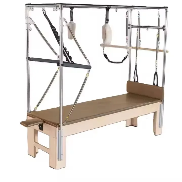 Multi-functional Pilates Reformer Equipment Machine Maple Wood Pilates  Bed Reformer