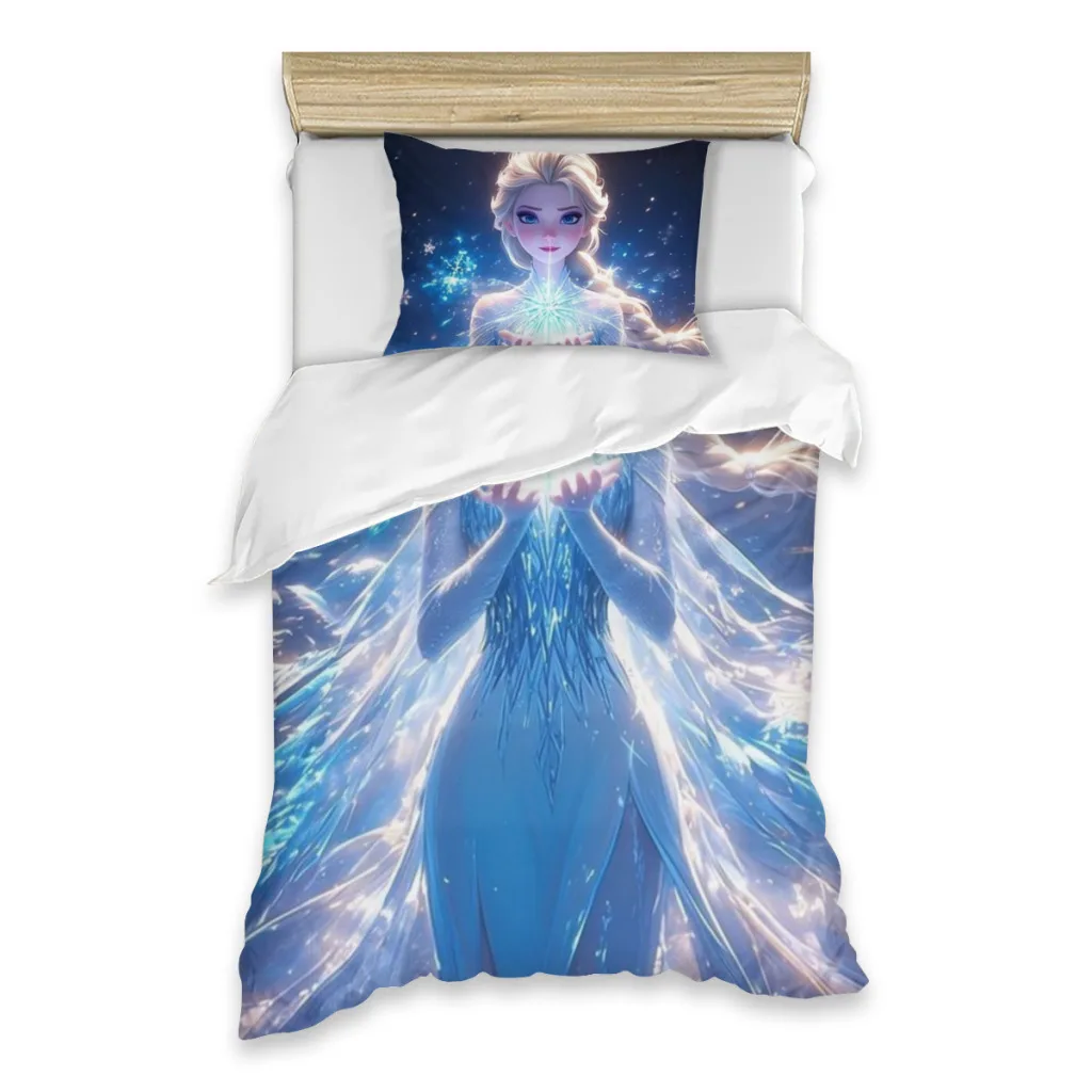 

Disney Frozen Elsa Single Bed Sheets Set Complete Case Single Linen Quilt Cover