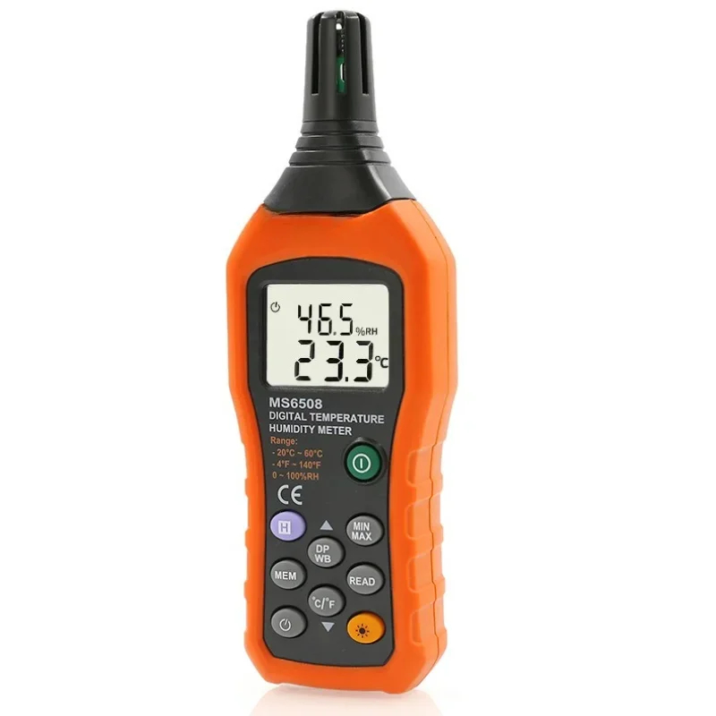 

MS6508 Digital Thermometer Hygrometer Indoor Wall Mounted High Precision Professional Grade Digital Display Thermohygrometer
