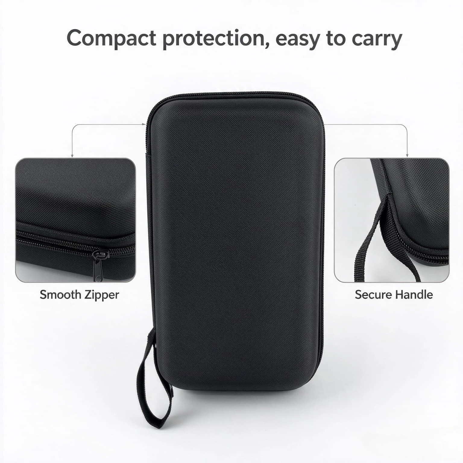 Portable EVA Carrying Bag for Mini RF Beauty Bar,Eye Massage Stick,Electric Eyebrow Trimmer,Facial Import Massager,Travel