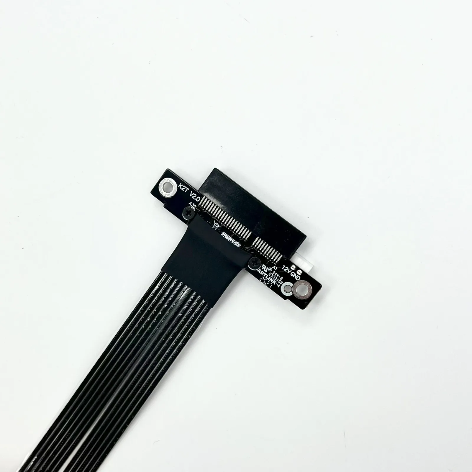 ADT-Link M.2 NVMe to PCI Express 5.0 x4 Удлинительный кабель Высокоскоростной GEN5 PCIe 5.0 4X to M.2 NVMe 2242 2280 SSD посеребренный провод