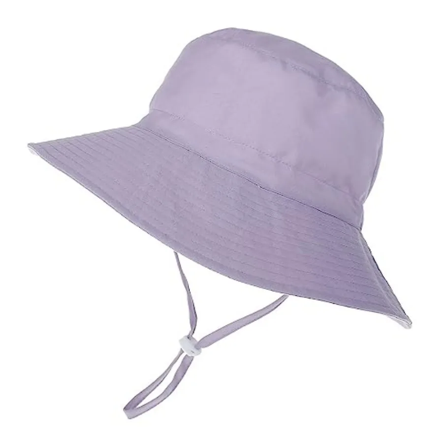 Baby Sun Hat Toddler Beach Swim Hats UPF 50+ Summer Bucket Hat Infant Wide Brim Adjustable Sun Hat for Baby Boy Girls
