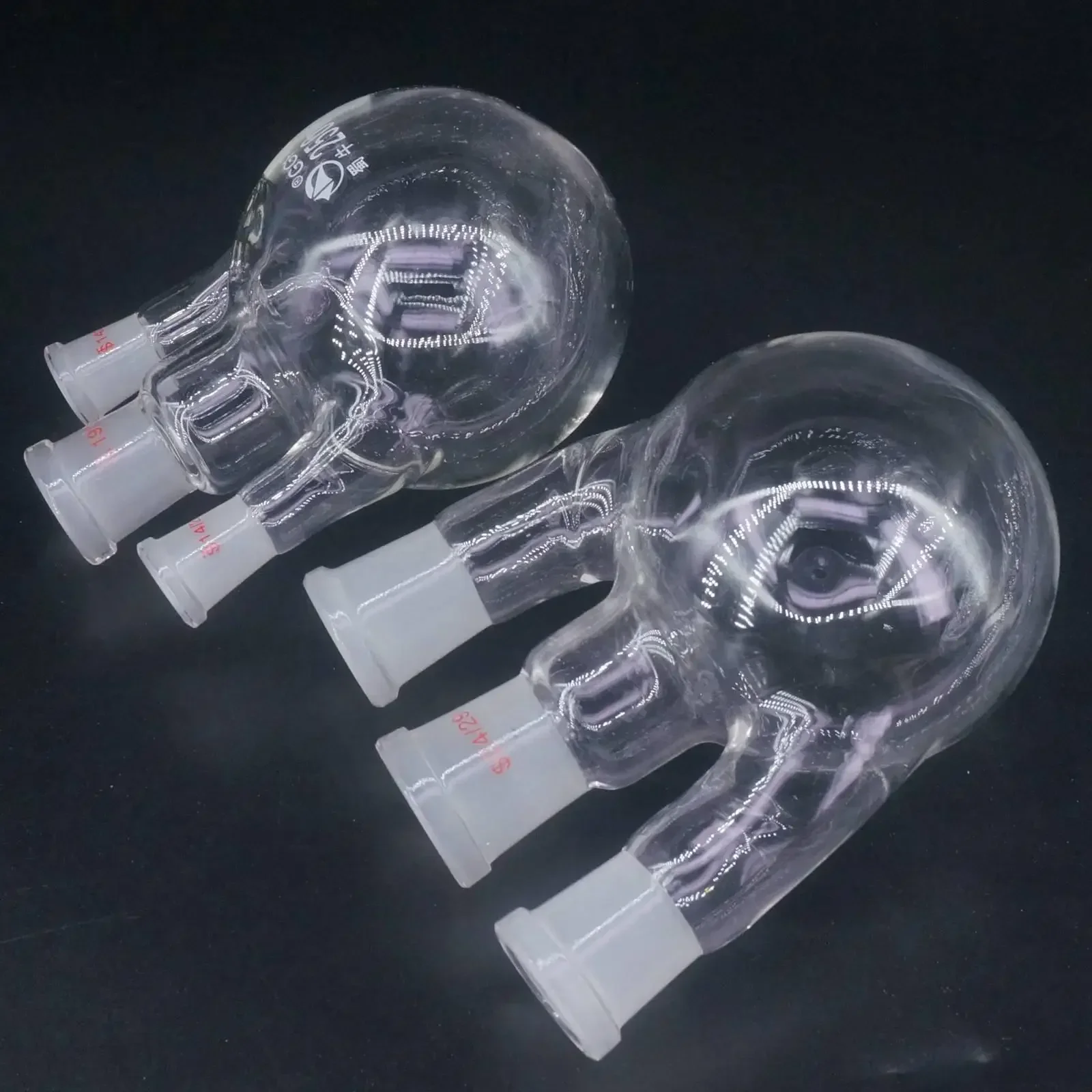 50ml 100ml 150ml 250ml 3-neck 14/23 19/26 24/29 Central/Branch Straight Joint Round Bottom Lab Glass Flask