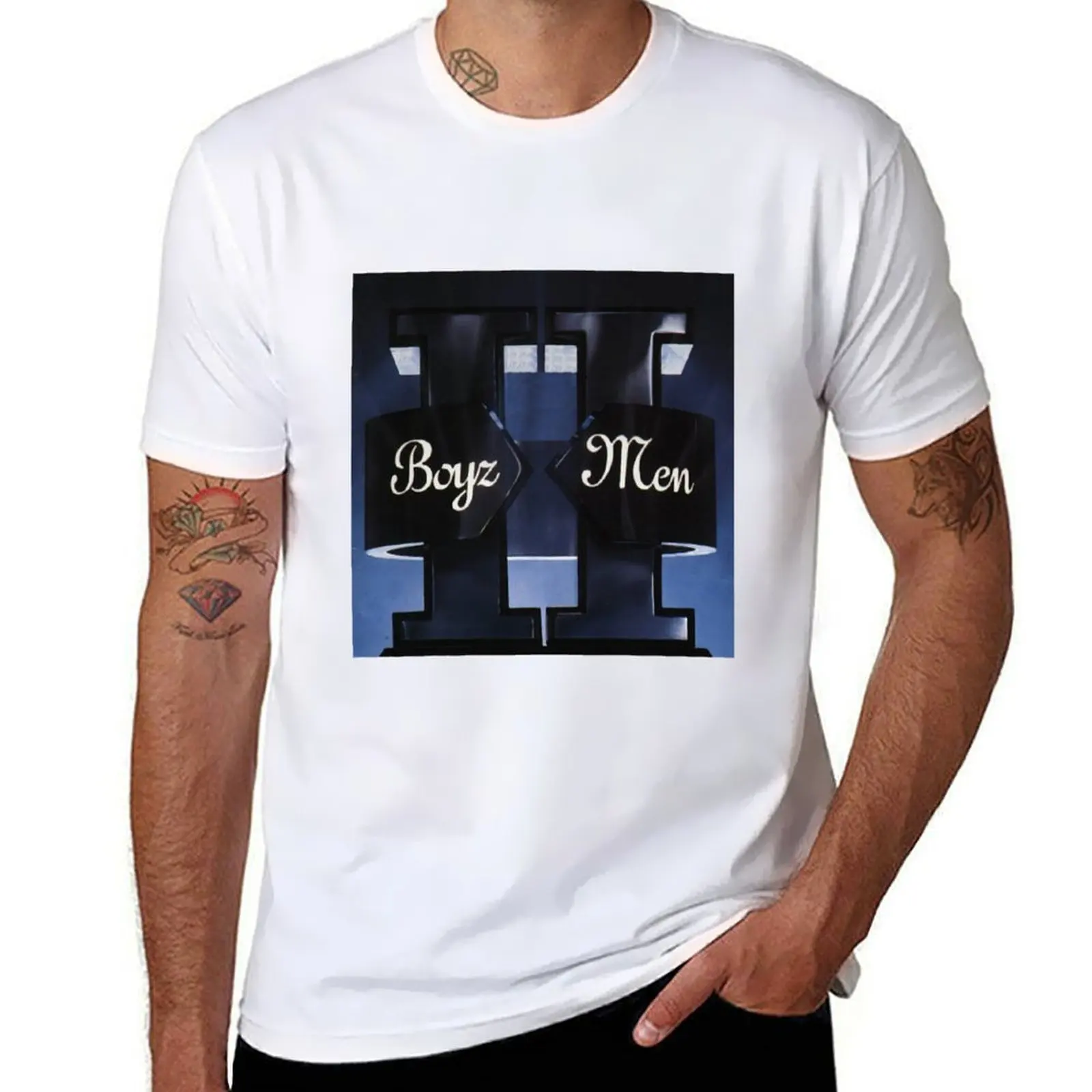 

Boyz II Men ii T-Shirt cotton t shirts man 100% t shirt custom print T-Shirt