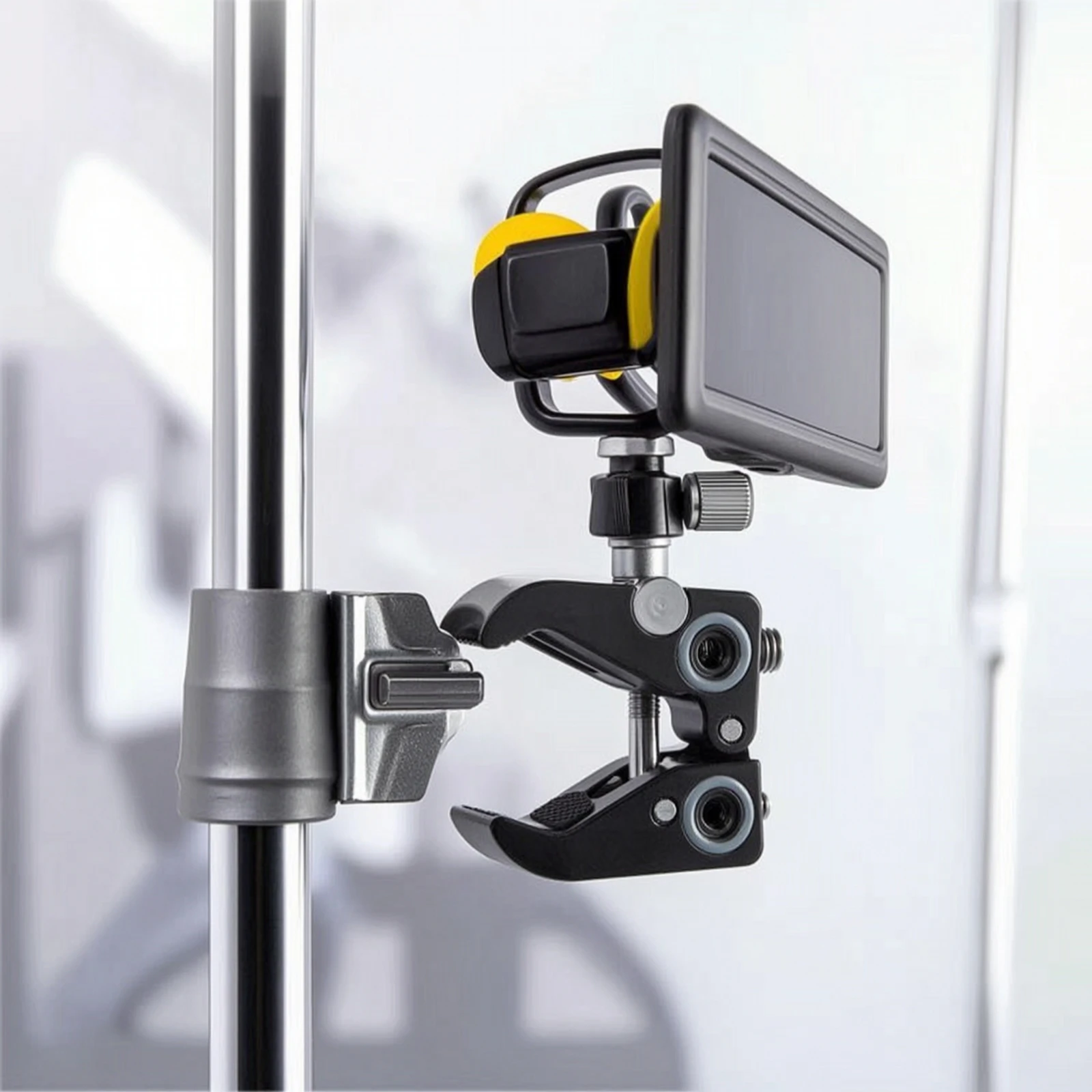 C-Clamp with Ball Head 360-Degree Rotating Versatile Arm Bracket Clamp Mount with Thread Adapters Multi-Functional Adjustable view 4