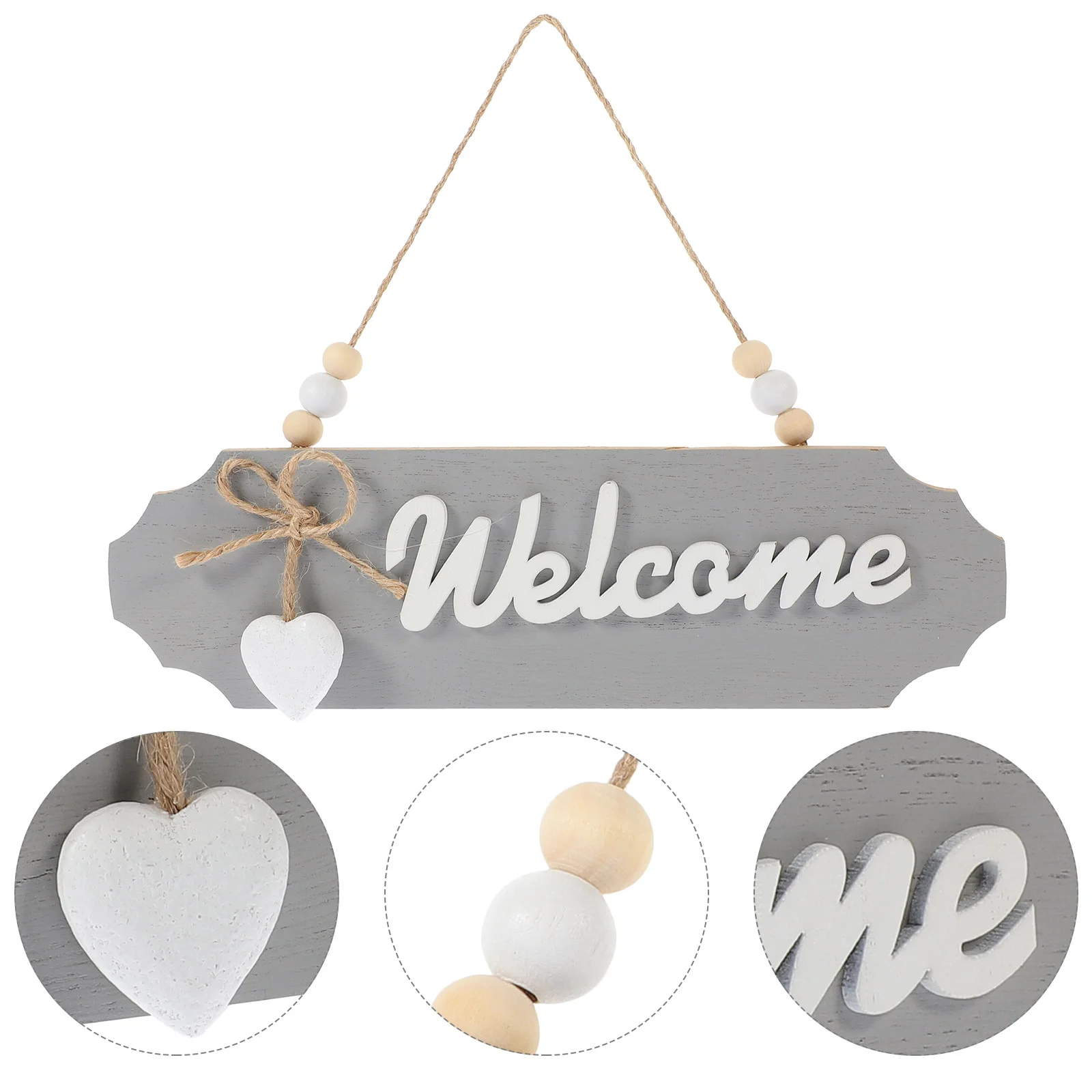 

Double Sided Store Sign Front Porch Welcome Door for outside Wood Personalised Signs Home