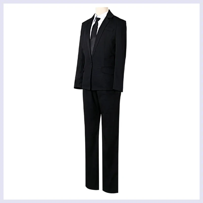 Костюм для косплея Роланда из игры COSAnime Game Library of Ruina, полный комплект: черное пальто, рубашка, униформа, парик для мужчин, на Хэллоуин, карнавал