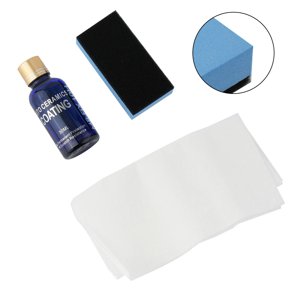 30mL Automotive Liquid Ceramic Coating Sponge Towel MR-FIX 10H Auto Nano-Crystalline Coating Ceramic Glass Maintain